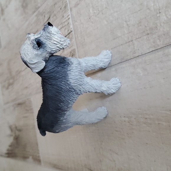 Collectible Schnauzer Dog Figurine Stone Cast Resin - Picture 6 of 8